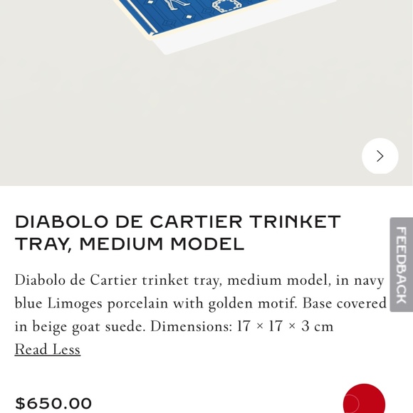 NEW Limited Edition Cartier Panther Trinket Tray Medium Model - Picture 10 of 10